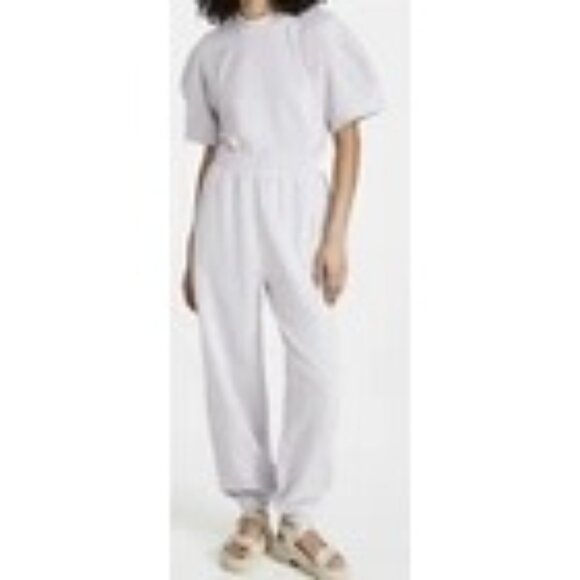 Agolde X Anthro The Round Box Sweatshirt Lavender Gray Women’s Small Athleisure - Picture 2 of 16